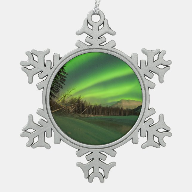 Ornement Flocon De Neige Aurora à bande (Devant)