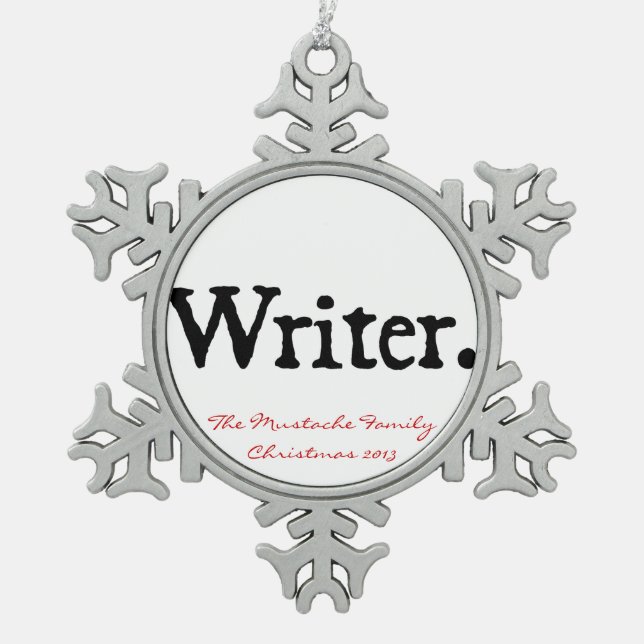 Ornement Flocon De Neige Auteur (Devant)