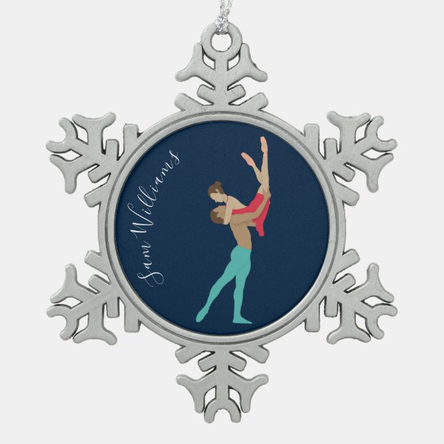 Ornement Flocon De Neige Ballet (Devant)