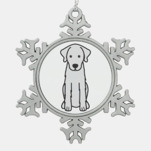 Ornement Flocon De Neige Bande dessinée de chien d'Akbash