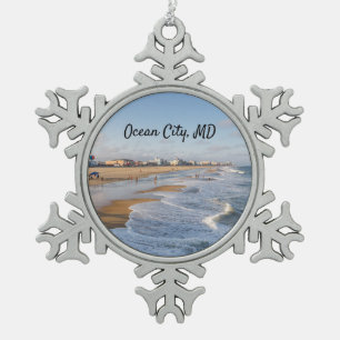 Ornement Flocon De Neige Beach at Ocean City
