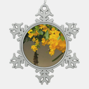 Ornement Flocon De Neige Beauté Fleur Dorée