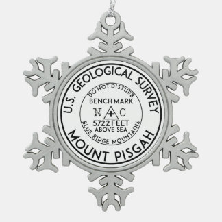 ORNEMENT FLOCON DE NEIGE BENCHMARK MOUNT PISGAH UTILISATION DE LA CAROLINE 