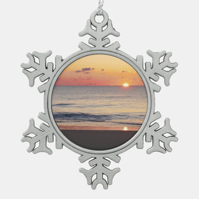 Ornement Flocon De Neige Bethany Beach Sunrise II (Devant)