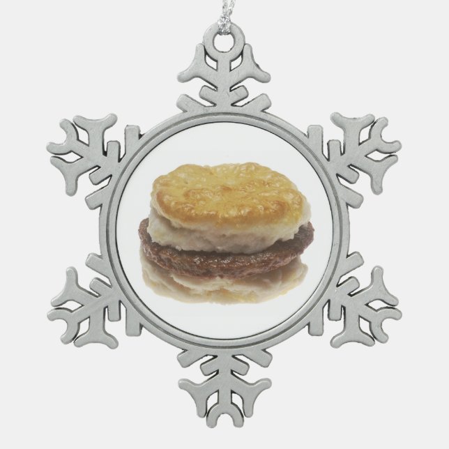 Ornement Flocon De Neige Biscuit (Devant)