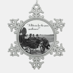 Ornement Flocon De Neige Bitcoin mendiant
