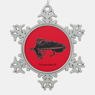 Ornement Flocon De Neige Black Matuka bandoulière, attache à la mouche, art