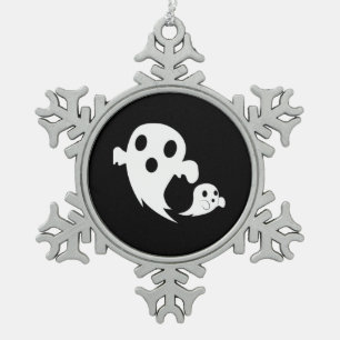 Ornement Flocon De Neige Boo blanc