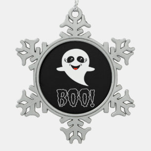 Ornement Flocon De Neige Boo ! Petite Halloween Par Lucas