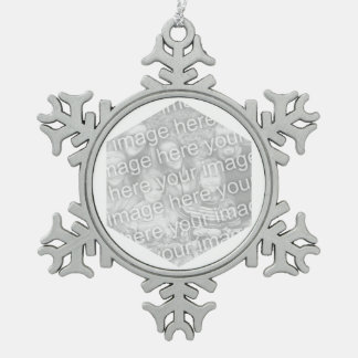 Ornement Flocon De Neige Bordure photo Hexagon blanc