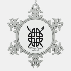 Ornement Flocon De Neige Bouclier celtique, MeWarriorWoman sur Twitch