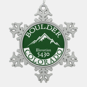 Ornement Flocon De Neige Boulder le Colorado