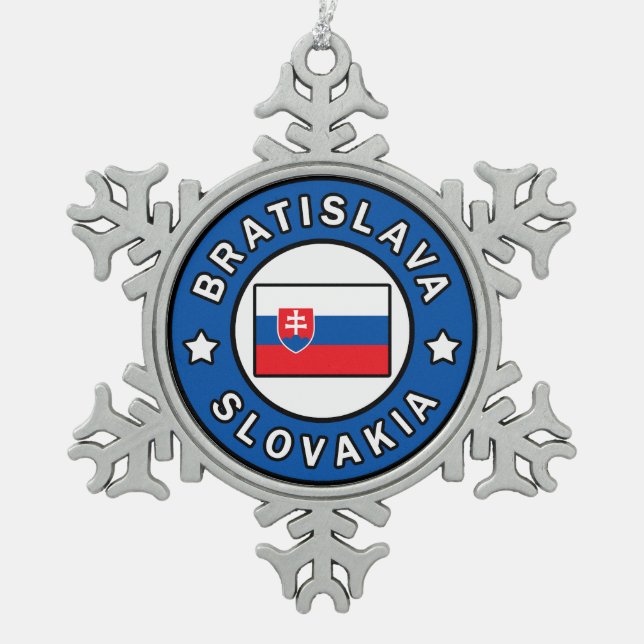 Ornement Flocon De Neige Bratislava Slovaquie (Devant)