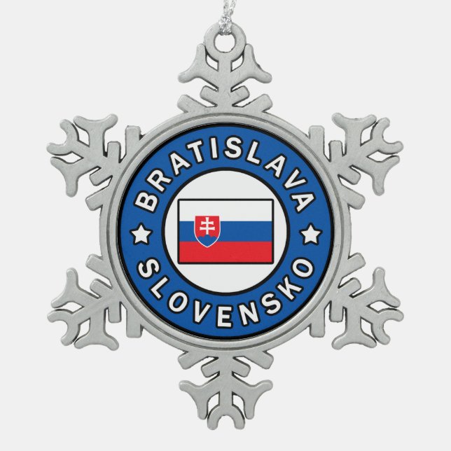 Ornement Flocon De Neige Bratislava Slovensko (Devant)