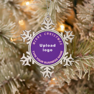 Ornement Flocon De Neige Business Christmas Purple