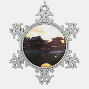 Ornement Flocon De Neige Byodo-in, Kyoto, Japon #1-2 L'ornement des flocons