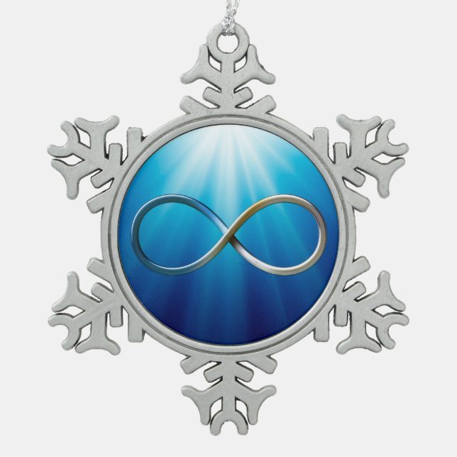 Ornement Flocon De Neige Cadeaux frais du symbole | d'infini (Devant)