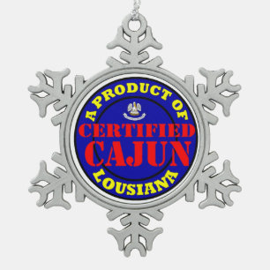 ORNEMENT FLOCON DE NEIGE CAJUN CERTIFIÉ