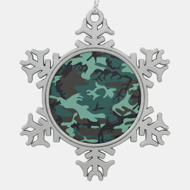 Ornement Flocon De Neige Camouflage militaire (Devant)