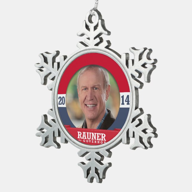ORNEMENT FLOCON DE NEIGE CAMPAGNE DE BRUCE RAUNER (Vue impression)