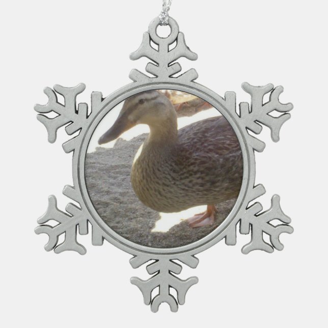Ornement Flocon De Neige Canard (Devant)