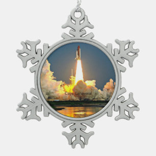 Ornement Flocon De Neige Cape Canaveral Florida Launch Pad