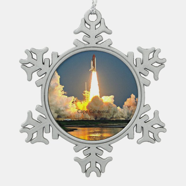Ornement Flocon De Neige Cape Canaveral Florida Launch Pad (Devant)