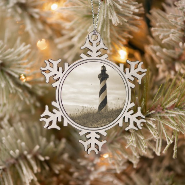 Ornement Flocon De Neige Cape Hatteras Lighthouse (Arbre)