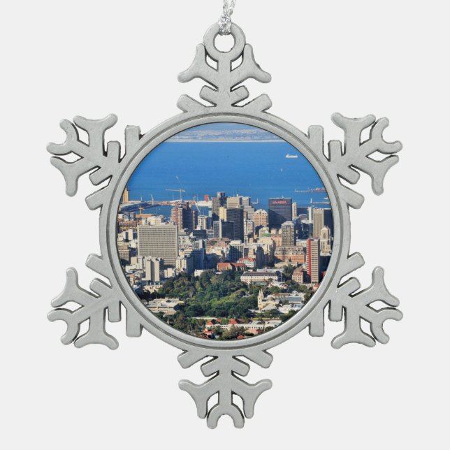 Ornement Flocon De Neige Cape Town, Afrique du Sud (Devant)