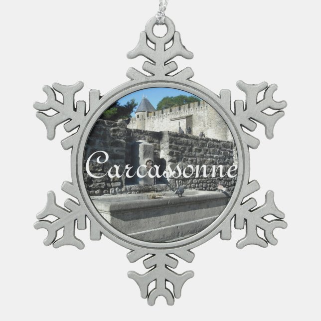 Ornement Flocon De Neige Carcassonne, France (Devant)