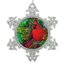 Cardinal dans l'arbre