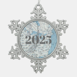Ornement Flocon De Neige Carte météorologique nationale 2025
