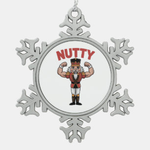 Ornement Flocon De Neige Casse-noisette drôle de Noël Nuty Fitness Naturel 