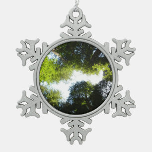 Ornement Flocon De Neige Cercle de séquoias géants du Parc national de Redw