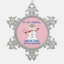 C'est NOw Mystery Detective Snowman Pink