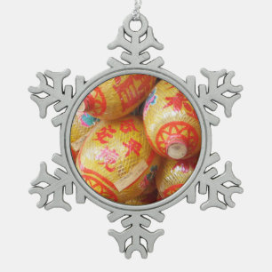 Ornement Flocon De Neige Chanceux Lanternes en papier chinois
