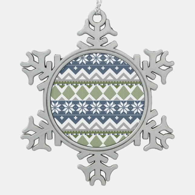 Ornement Flocon De Neige Chandail spécial d'hiver (Devant)