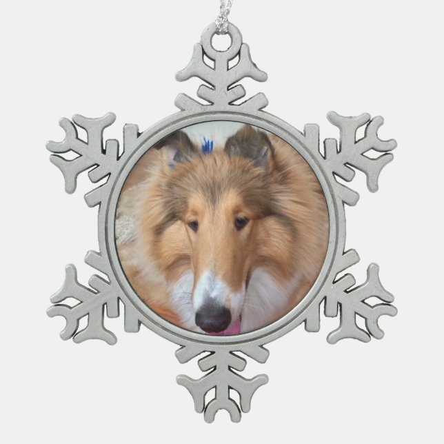 Ornement Flocon De Neige Charlie le chien (Devant)