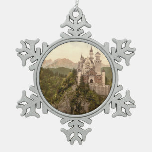 Ornement Flocon De Neige Château de Neuschwanstein, Bavière, Allemagne