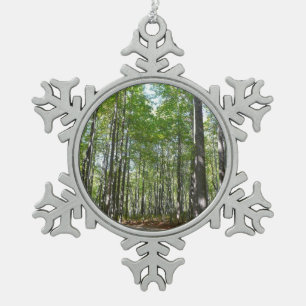 Ornement Flocon De Neige Chemin en bois centenaire II Ellicott City Marylan
