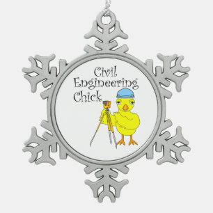 Ornement Flocon De Neige Chick en génie civil