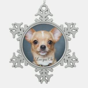 Ornement Flocon De Neige Chihuahua Christmas Ornament Pewing Ajouter photo