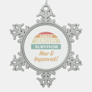 Ornement Flocon De Neige Chirurgie Ankle Survivor Humour