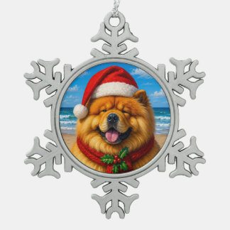Ornement Flocon De Neige Chow Chow