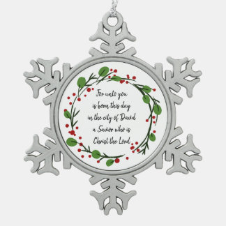 Ornement Flocon De Neige Christian Christmas Scripture Sticker Scripture
