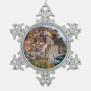 Ornement Flocon De Neige Cinque Terre, Italie