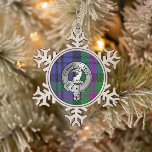 Ornement Flocon De Neige Clan Baird Crest & Tartan