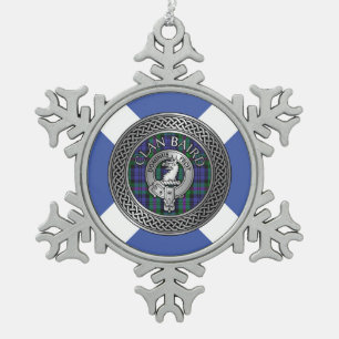 Ornement Flocon De Neige Clan Baird Crest & Tartan Knot