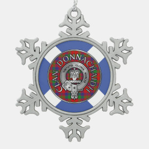 Ornement Flocon De Neige Clan Donnachaidh   Robertson Crest & Tartan