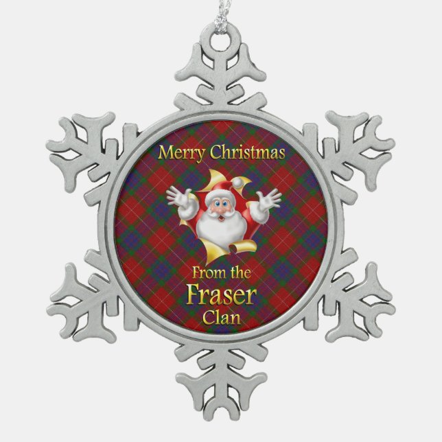 Ornement Flocon De Neige Clan écossais Fraser Christmas Orament (Devant)